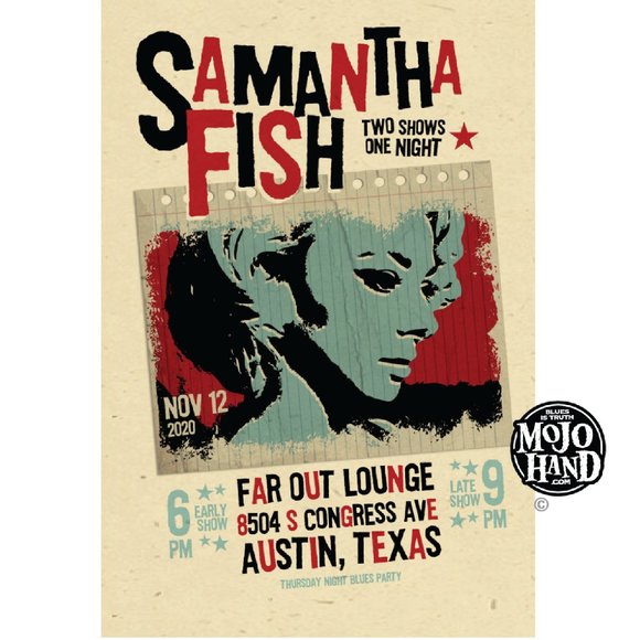 Samantha Fish tour poster - 2020 - 12"x18" signed by the poster designer - Picture 1 of 1